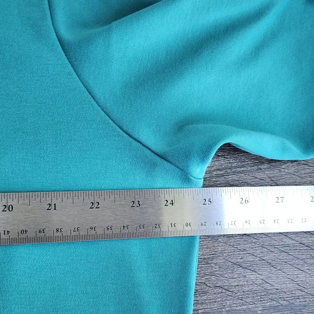 Tommy Bahama Men’s XL Teal 1/4 Zip Sweatshirt 100% Pima Cotton Marlin Logo